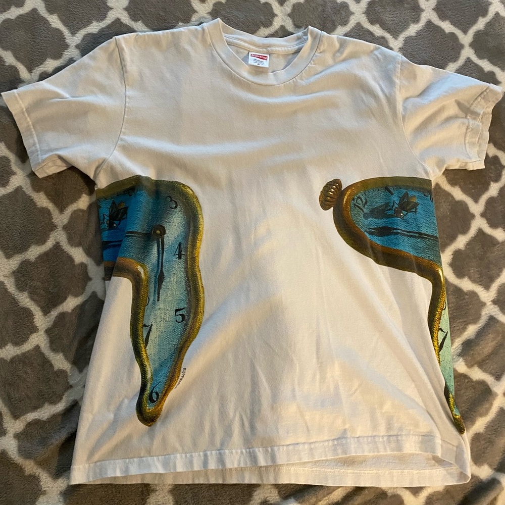 Supreme The Persistence Of Memory Tee- Natural Wh… - image 1